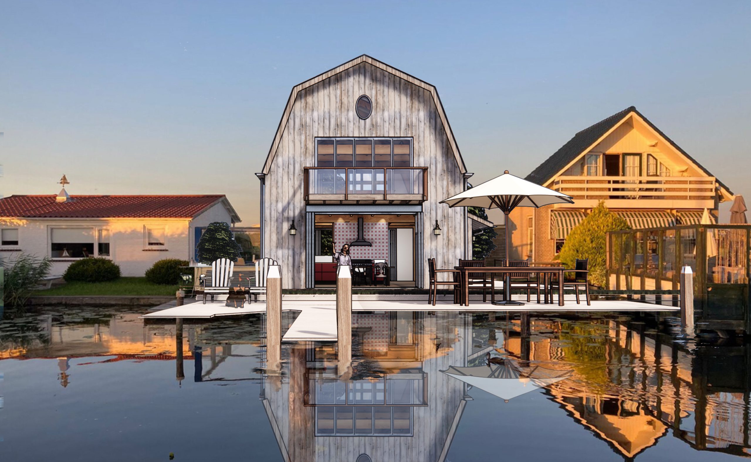 Woonhuis in Oud Ade aan het Vennemeer ontworpen door Studio Tobias architect